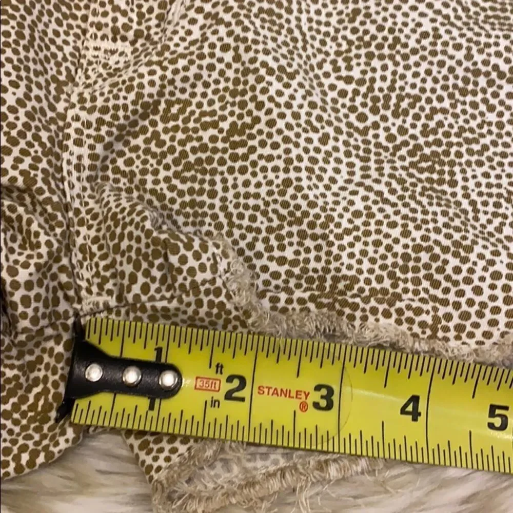 Madewell safari dot printed shorts 28